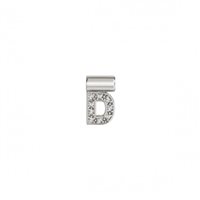 Charm Nomination Donna Sei Mia in Argento Zirconia LETTERA-D - LETTERA-D